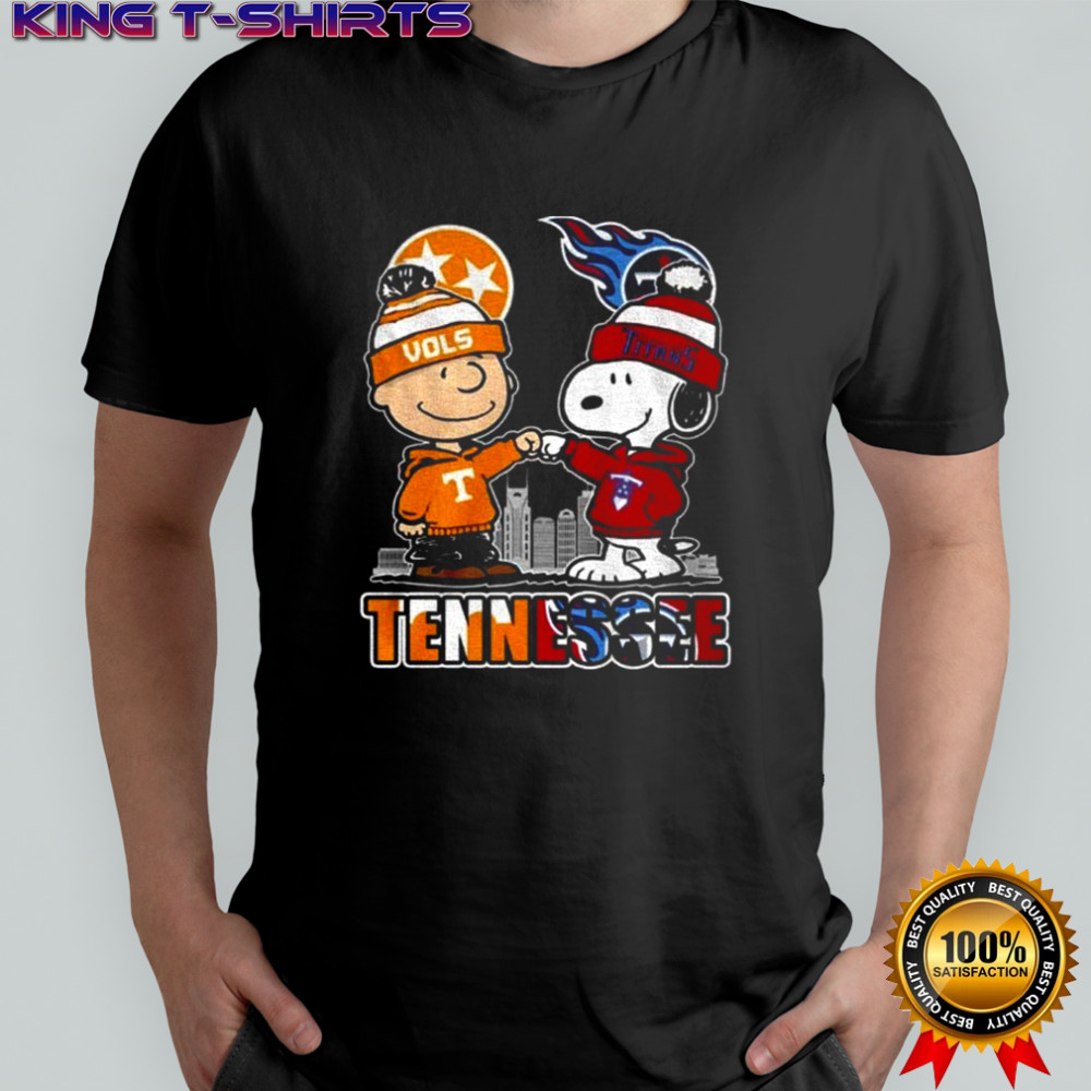 Tennessee Titans Tennessee Vols Snoopy and Charlie Brown shirt