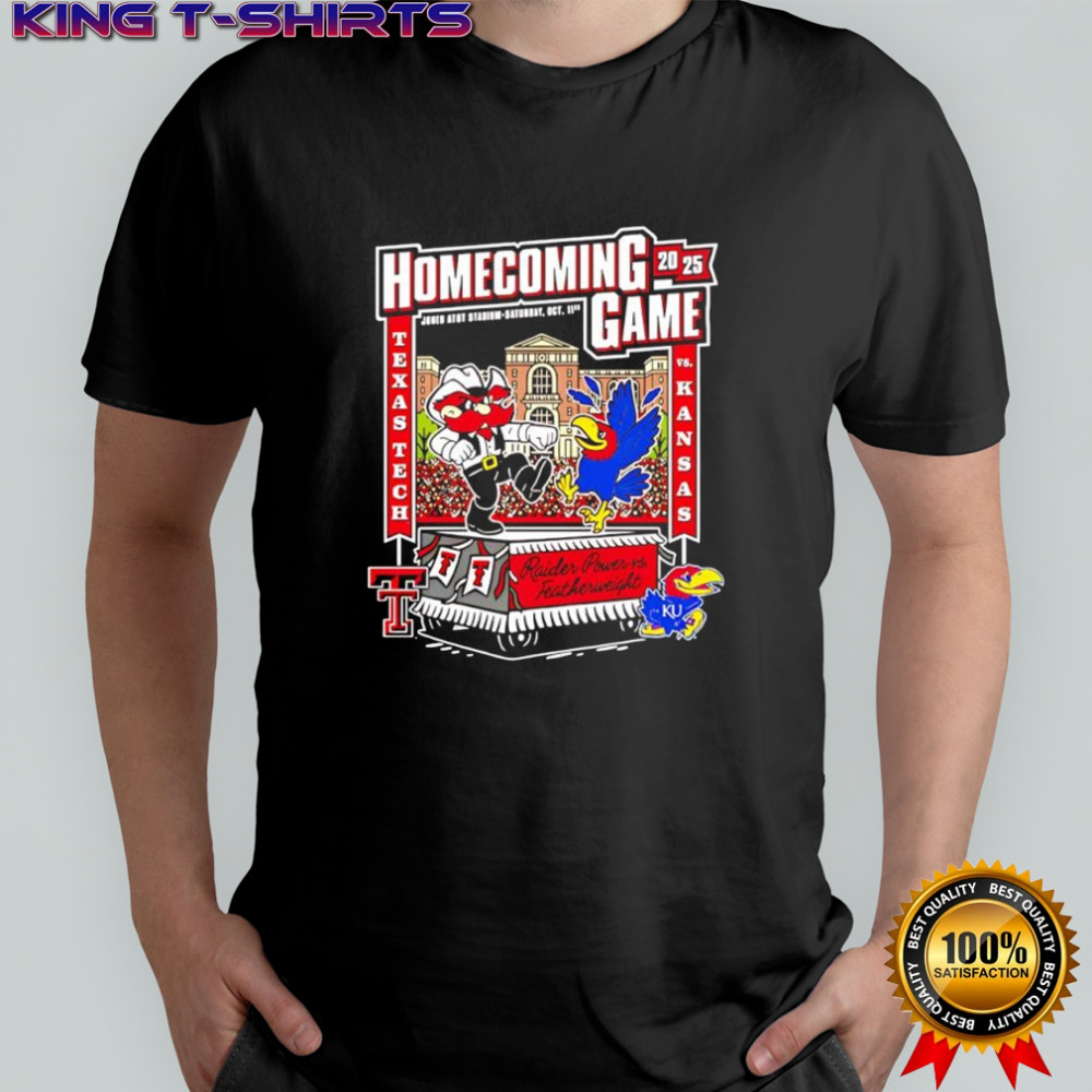 Texas Tech vs Kansas 2025 Homecoming Gameday poster shirt