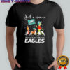 The Grinch And Friends Just A Woman Who Loves Winter And Philadelphia Eagles 2025 Shirt
