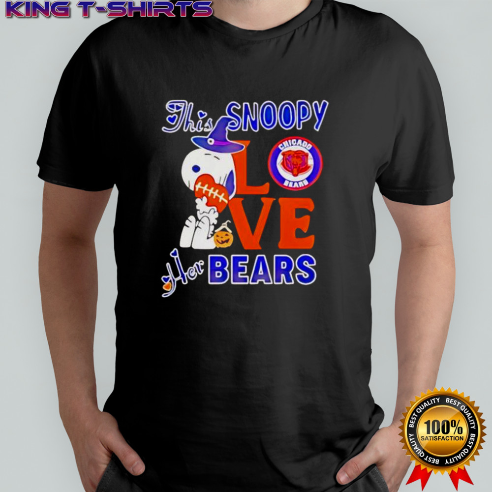 This Snoopy Love Her Chicago Bears T-Shirt