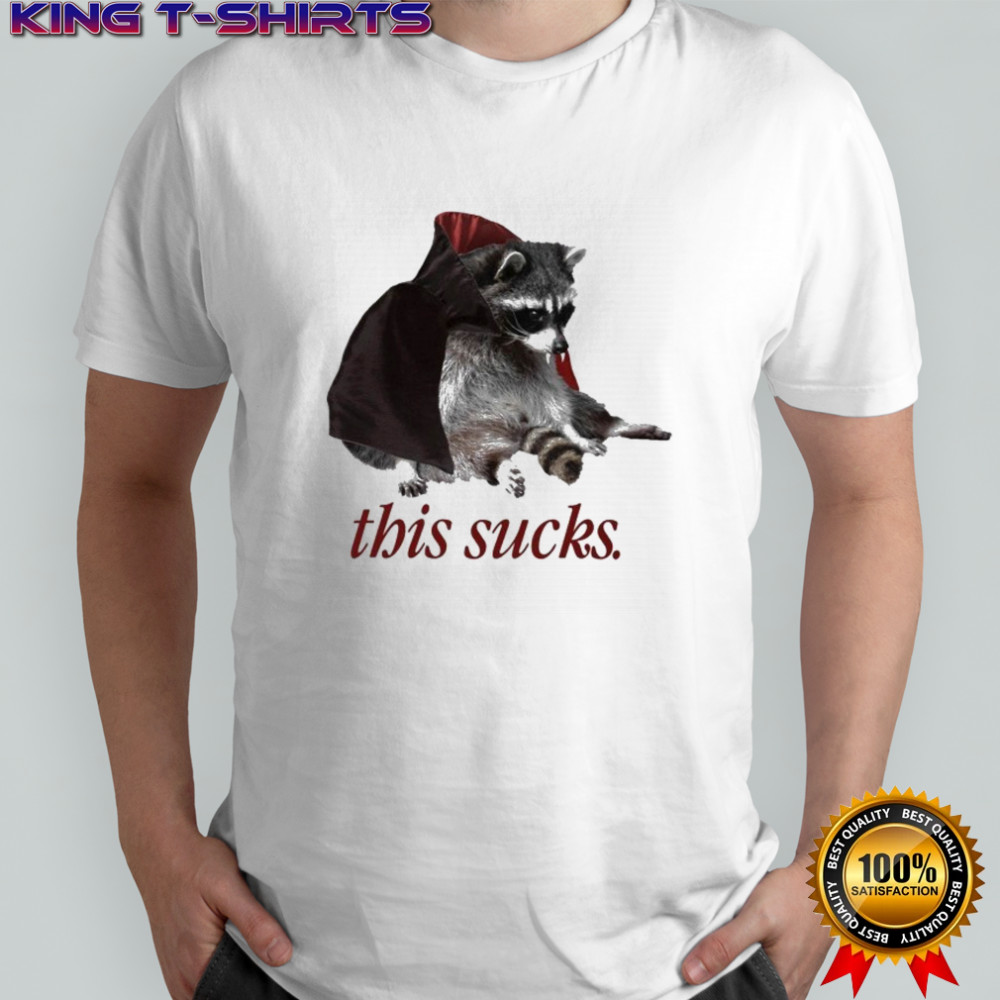 This Sucks Halloween Vampire Raccoon T-shirt