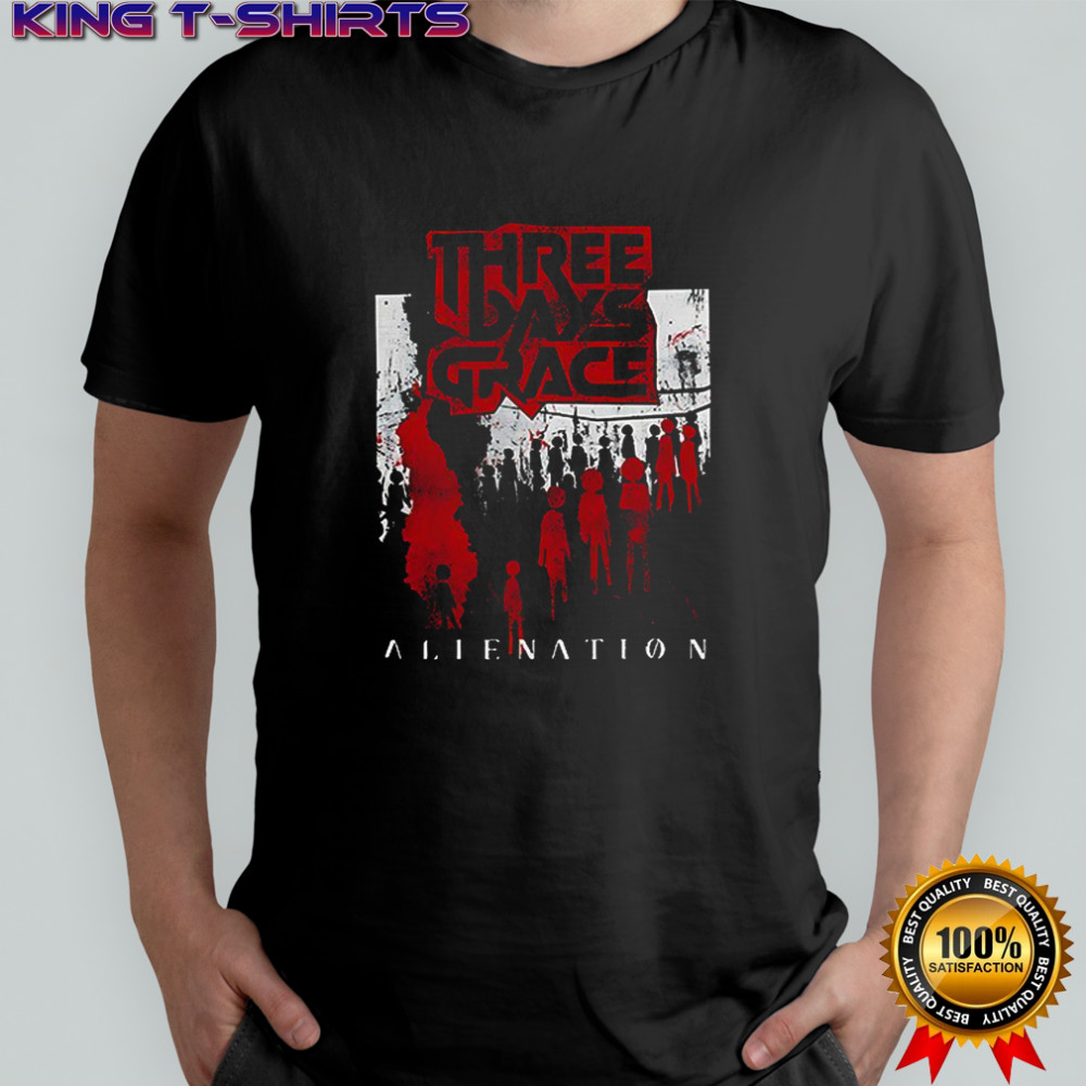 Three Days Grace Alienation cities Double-Sided T-shirt