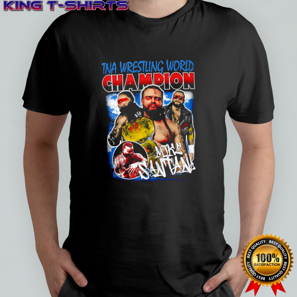 TNA Wrestling World Champion Mike Santana retro shirt