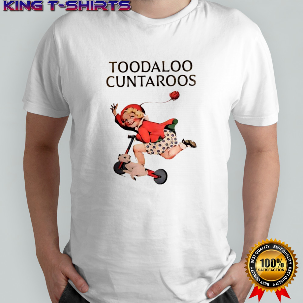Toodaloo Cuntaroos a little girl riding a scooter with a dog T-shirts