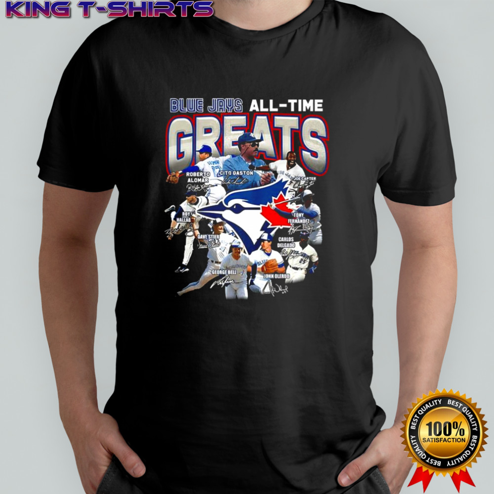 Toronto Blue Jays baseball All tiem greats player signature shirt