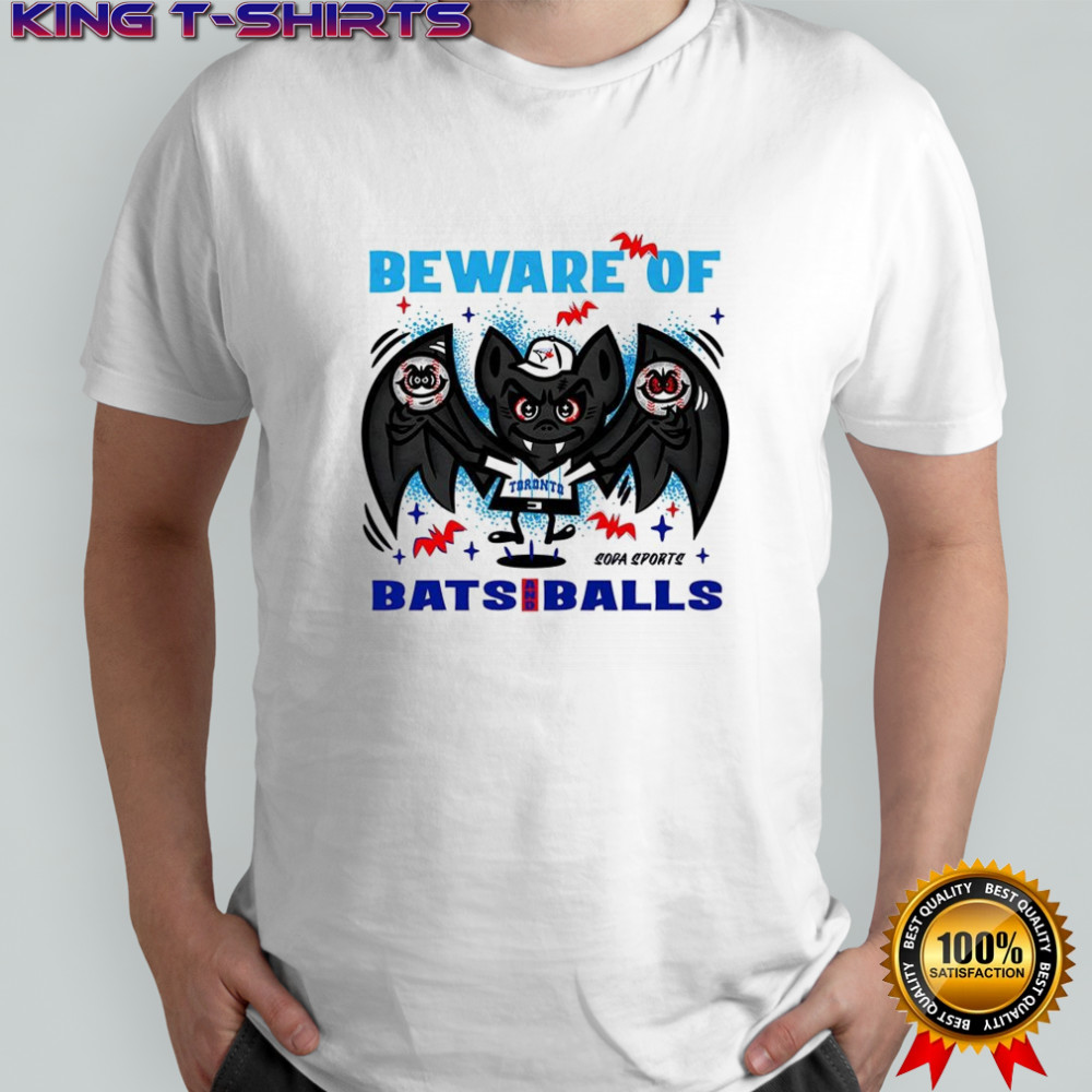 Toronto Blue Jays baseball Beware of bats and balls Halloween shirt