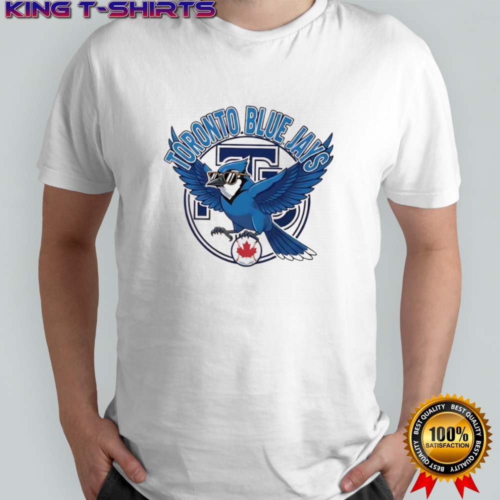 Toronto Blue Jays with Bluejay bird baseball maple leaf logo shirt