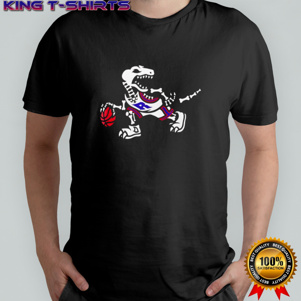 Toronto Raptors’ dinosaur skeletal version logo shirt