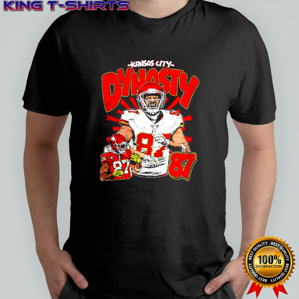 Travis Kelce Kansas City Chiefs football Kelce Dynasty 87 shirt