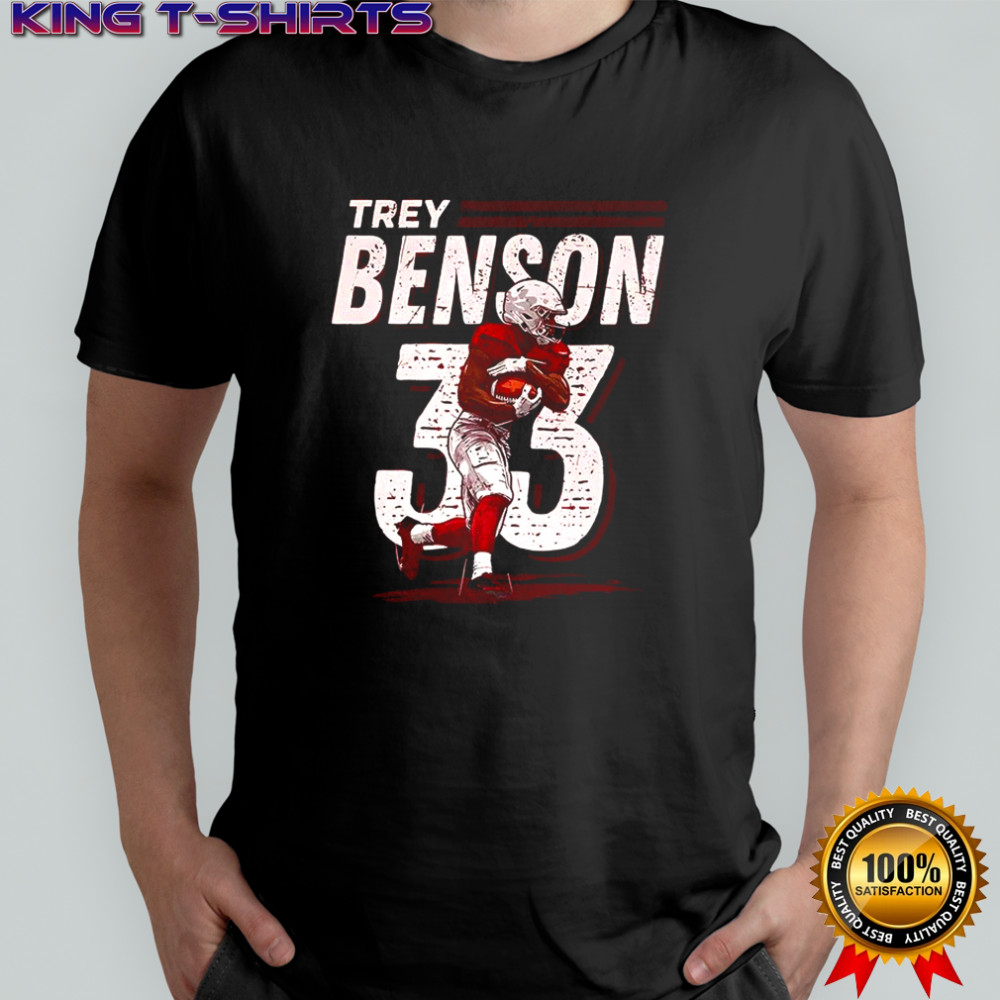 Trey Benson Arizona Cardinals baseball dash number 33 shirt