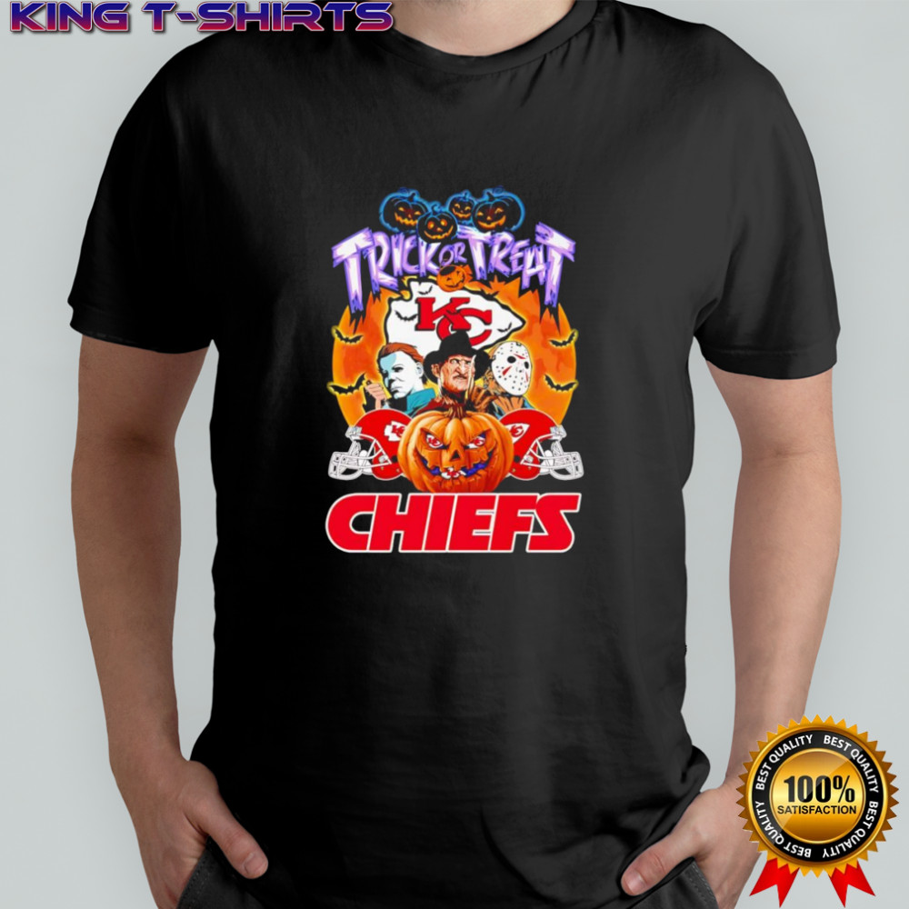 Trick or treat Kansas City Chiefs horror characters shirt