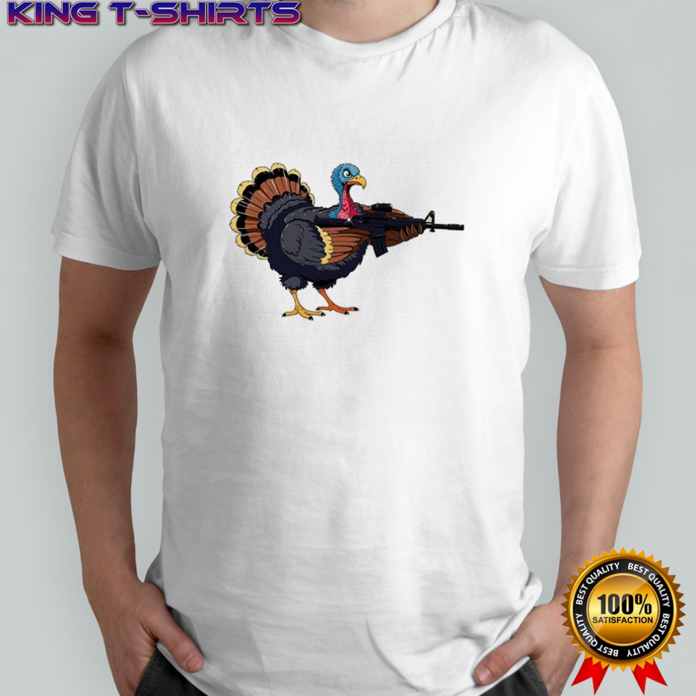 Triggered turkey ready to fight grapchic shirt