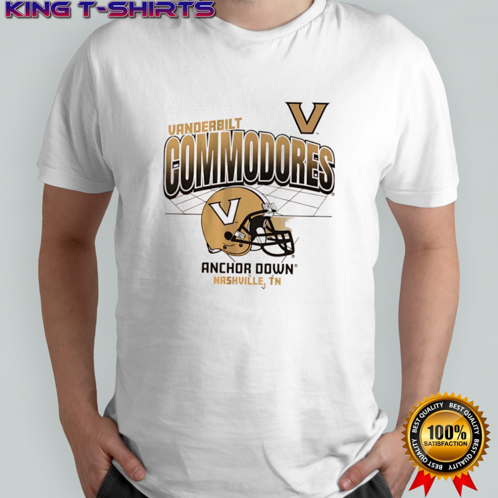 Vanderbilt Commodores Anchor Down Nashville TN helmet logo shirt