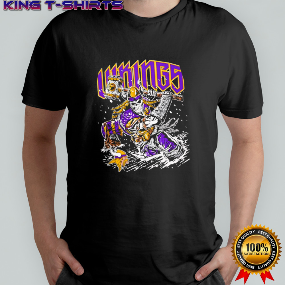 Warren Lotas x Blizzard Minnesota Vikings skeleton shirt