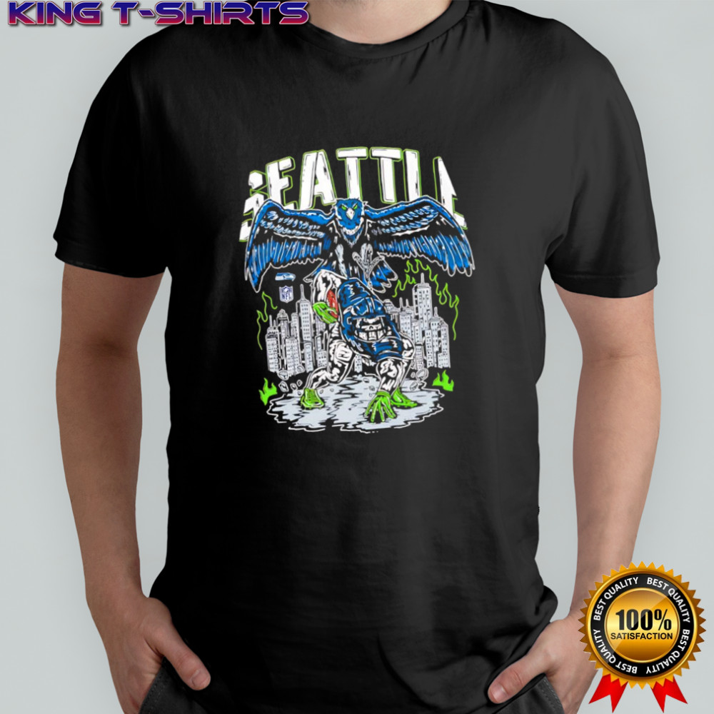 Warren Lotas x Seattle Seahawks Skyline skeleton shirt