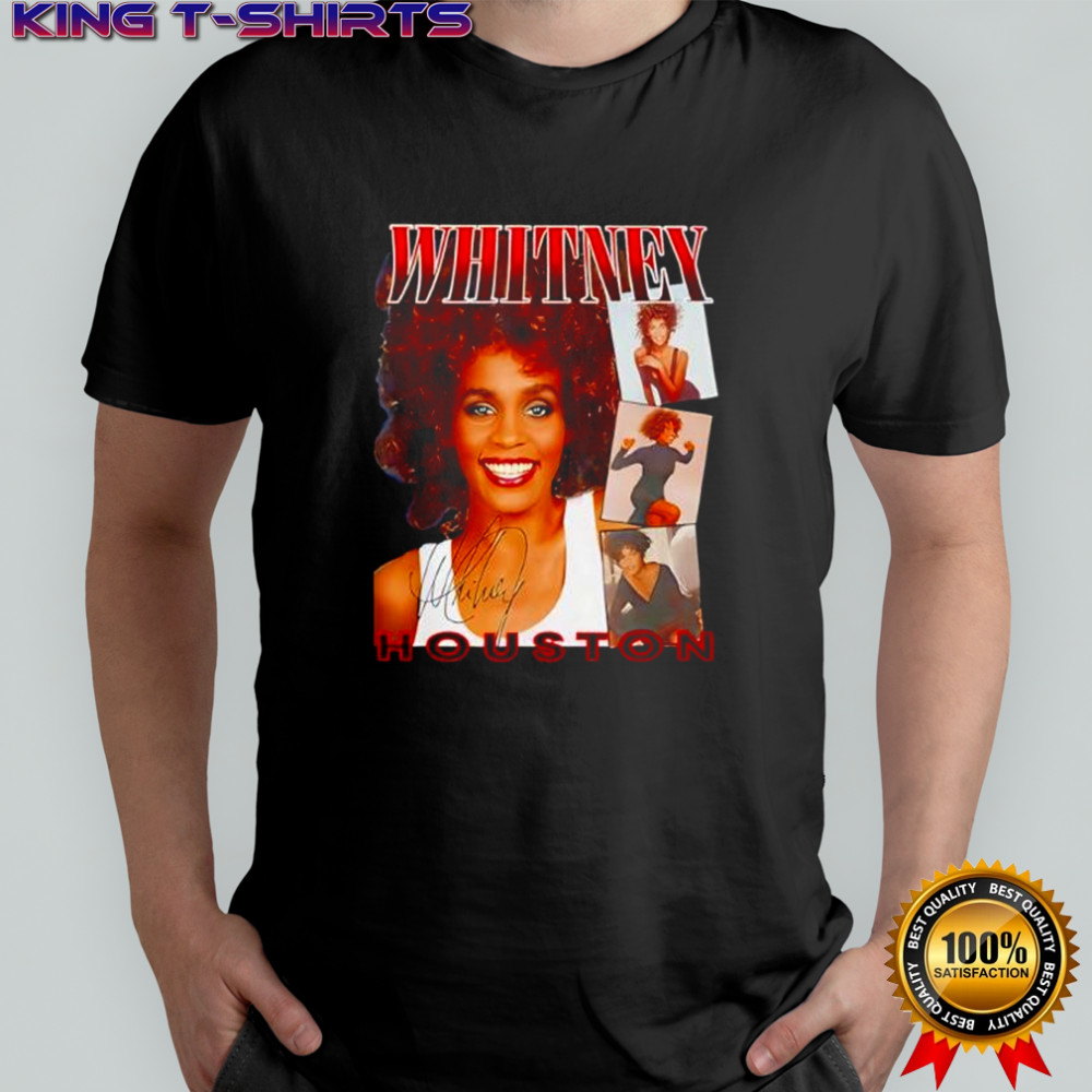 Whitney Houston Whitney Pose black shirt