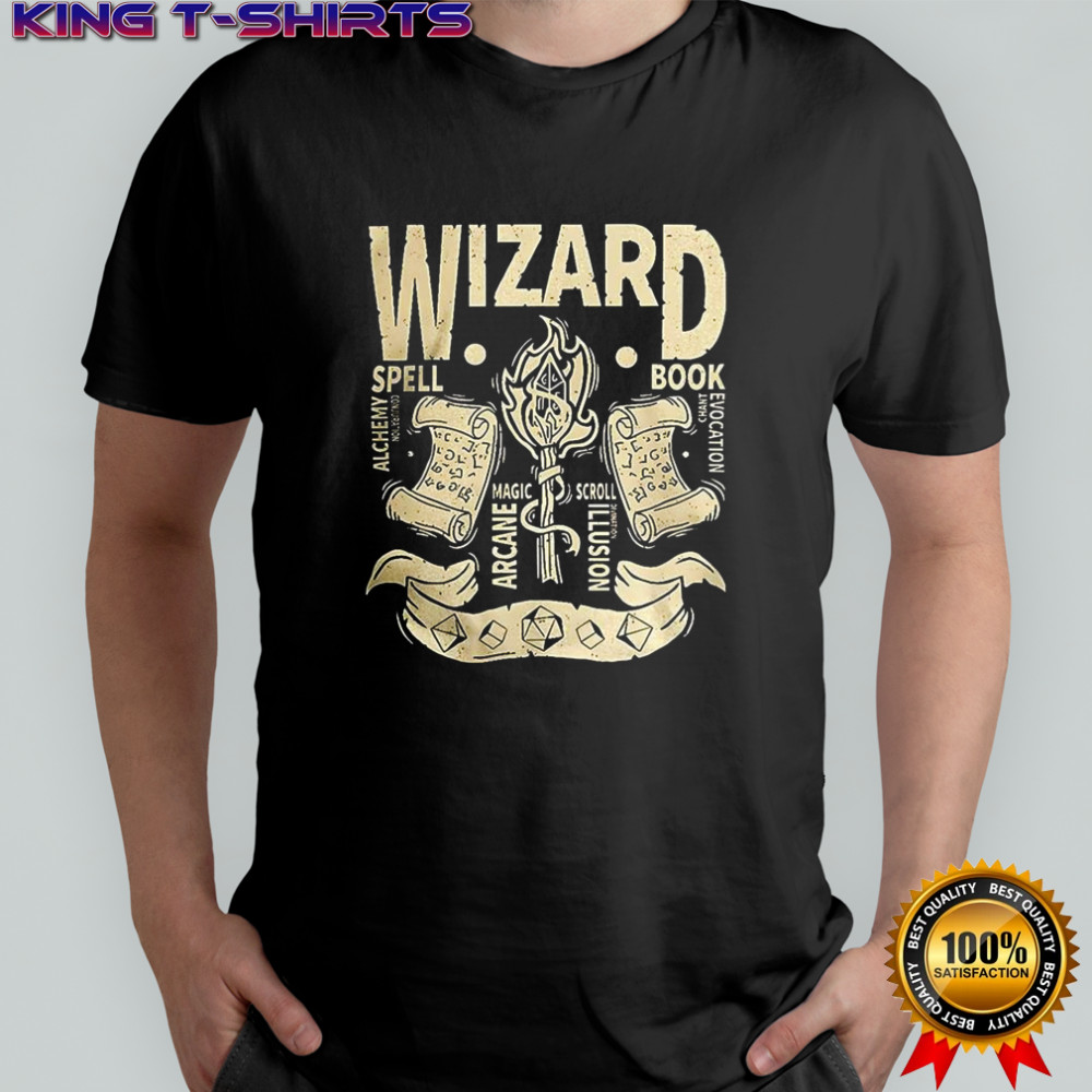 Wizard Grunge Dungeons and Dragons shirt