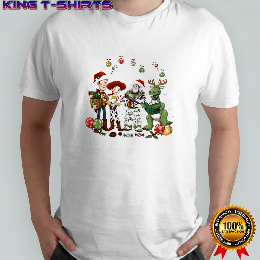 Woody Jessie Buzz Lightyear and Rex Toy Story Merry Christmas shirt