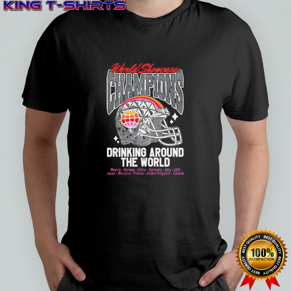 World Showcase Champions Drinking Around the World MVP helmet shirt