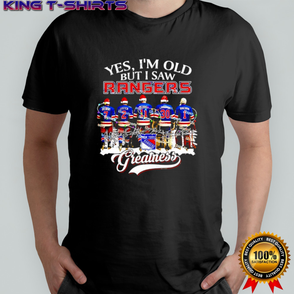 Yes i’m old but i saw New York Rangers greatness legends Christmas signatures shirt