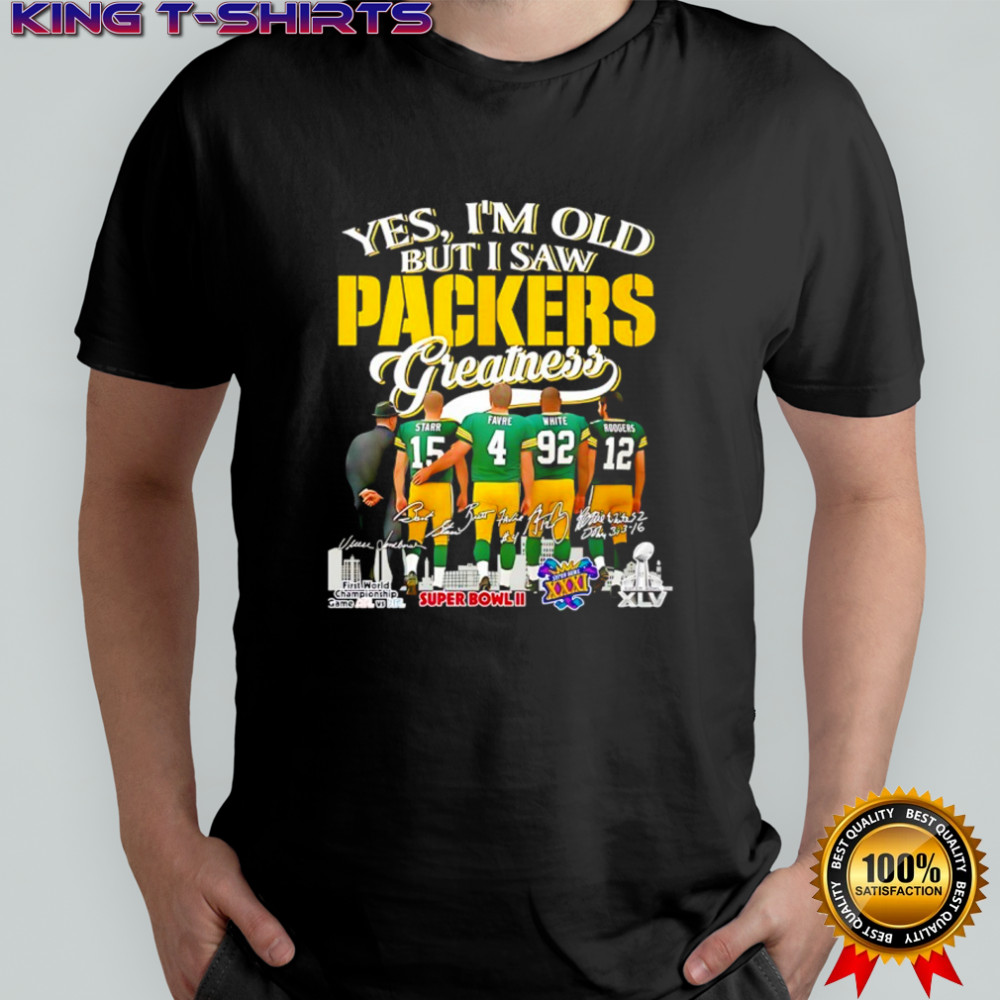 Yes I’m Old But I Saw Packers Greatness 2025 Vintage Signatures shirt