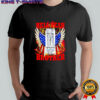 Zero Sugar White Monster hell yeah brother eagles wings America shirt