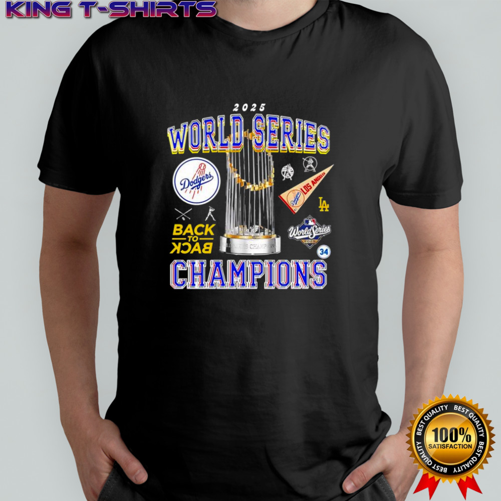 2025 World Series Champions Dodgers Los Angeles Dodgers back-to-back shirt