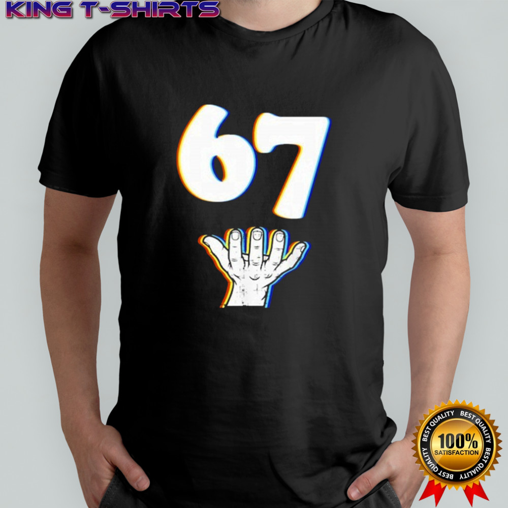 67 Meme Six Seven Hand T-shirt