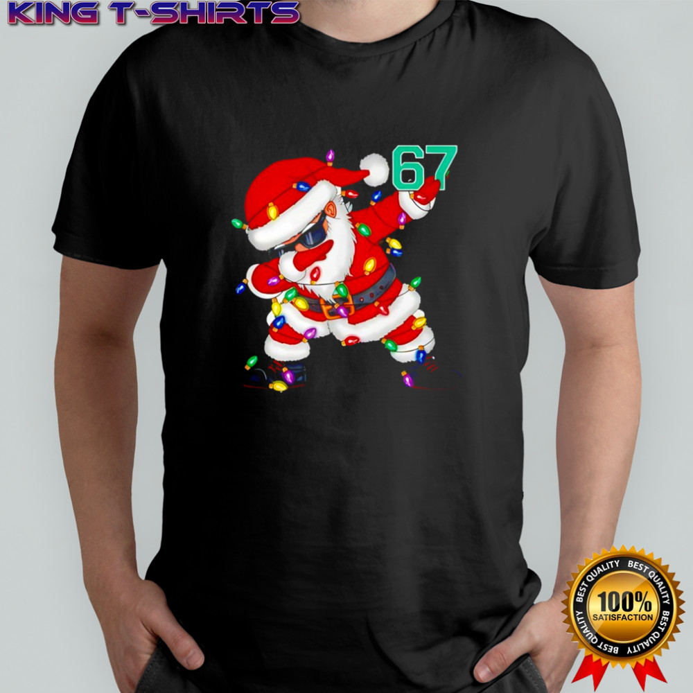 67 Six Seven Meme Brainrot Dabbing Santa Claus Costume shirt