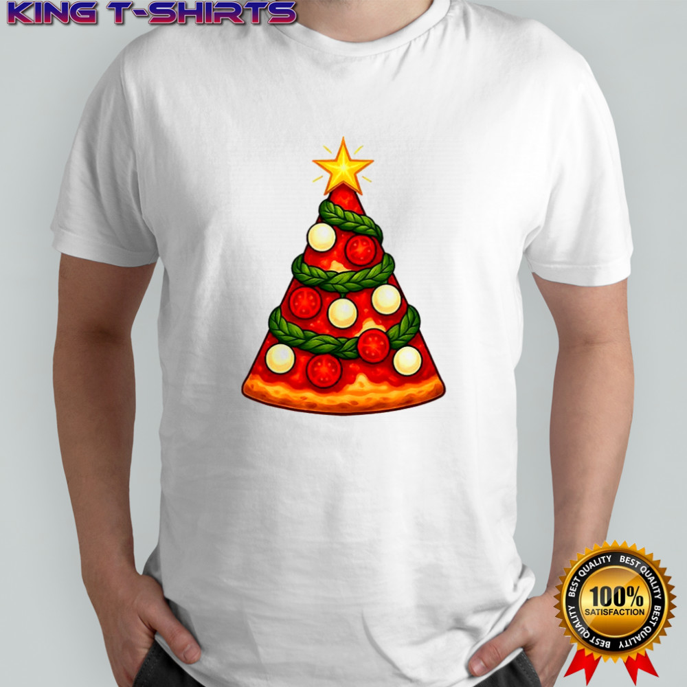 A slice of pizza Christmas tree shirt