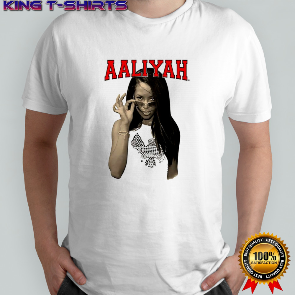 Aaliyah retro poster shirt