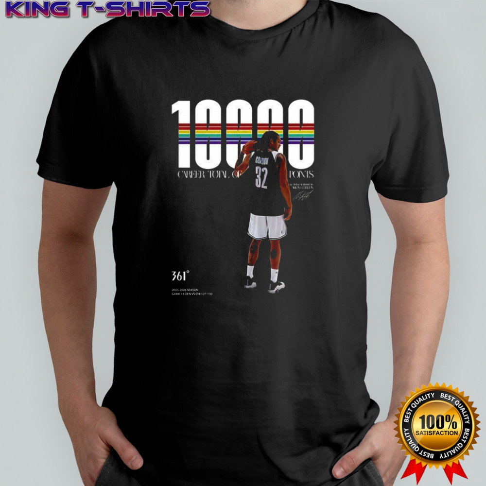 Aaron Gordon 10k Points career totai of ponts shirt