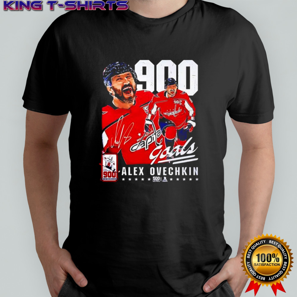 Alex Ovechkin’s 900 Goals merchandise career signature shirt