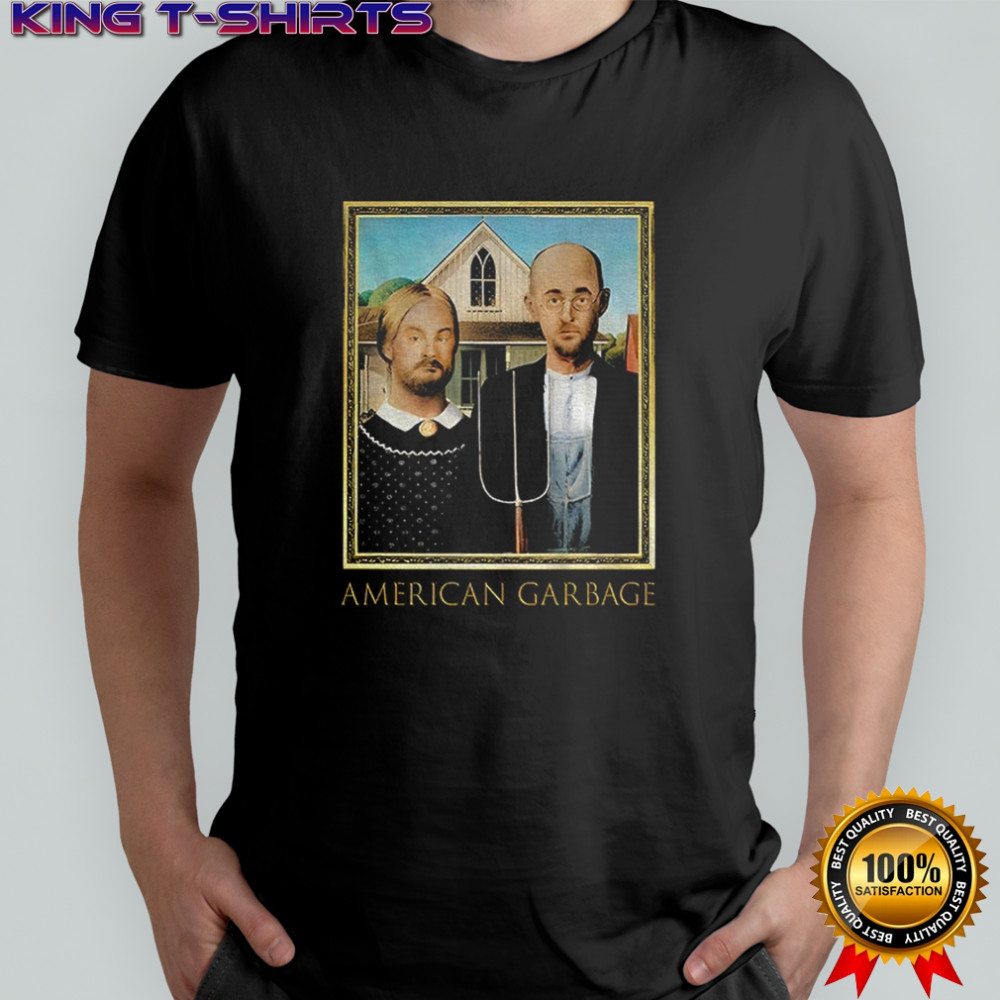 American Gothic American Garbage parody shirt