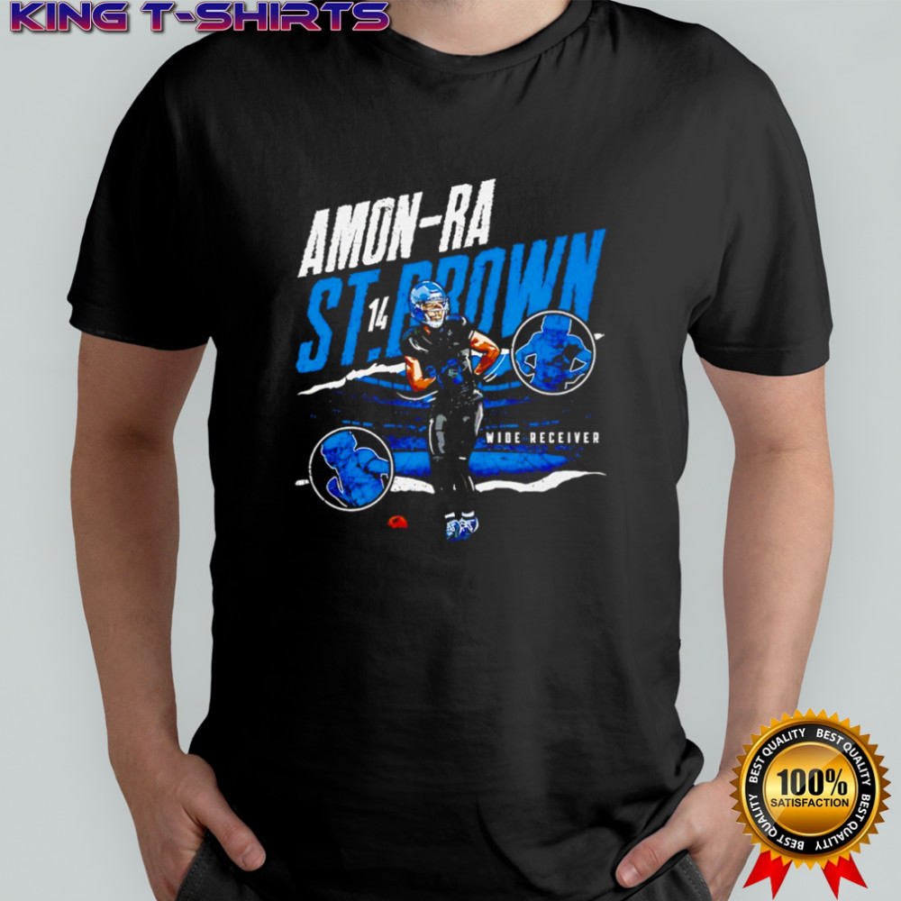 Amon-Ra St Brown 14 Detroit Lions wide receiver shirt