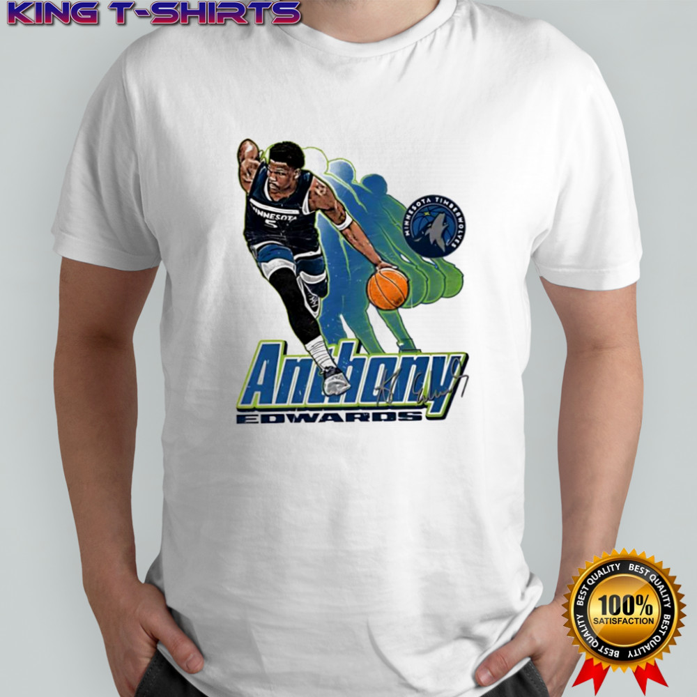 Anthony Edwards Minnesota Timberwolves Signature 5 Retro Vibe Graphic shirt