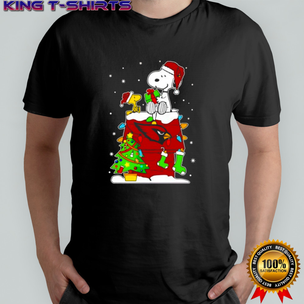 Arizona Cardinals Snoopy Woodstock Christmas Shirt
