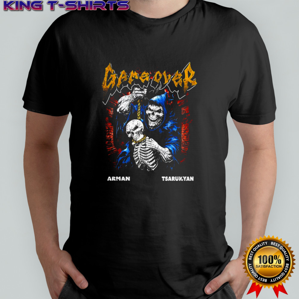 Arman Tsarukyan skeleton game over shirt
