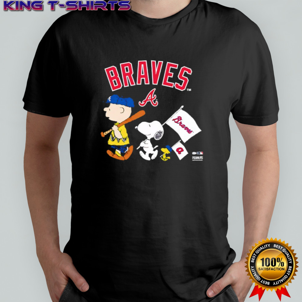 Atlanta Braves Peanuts Flag shirt