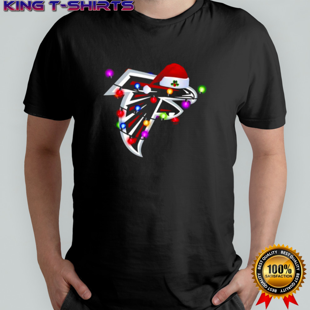 Atlanta Falcons Santa Hat Holiday Christmas Shirt