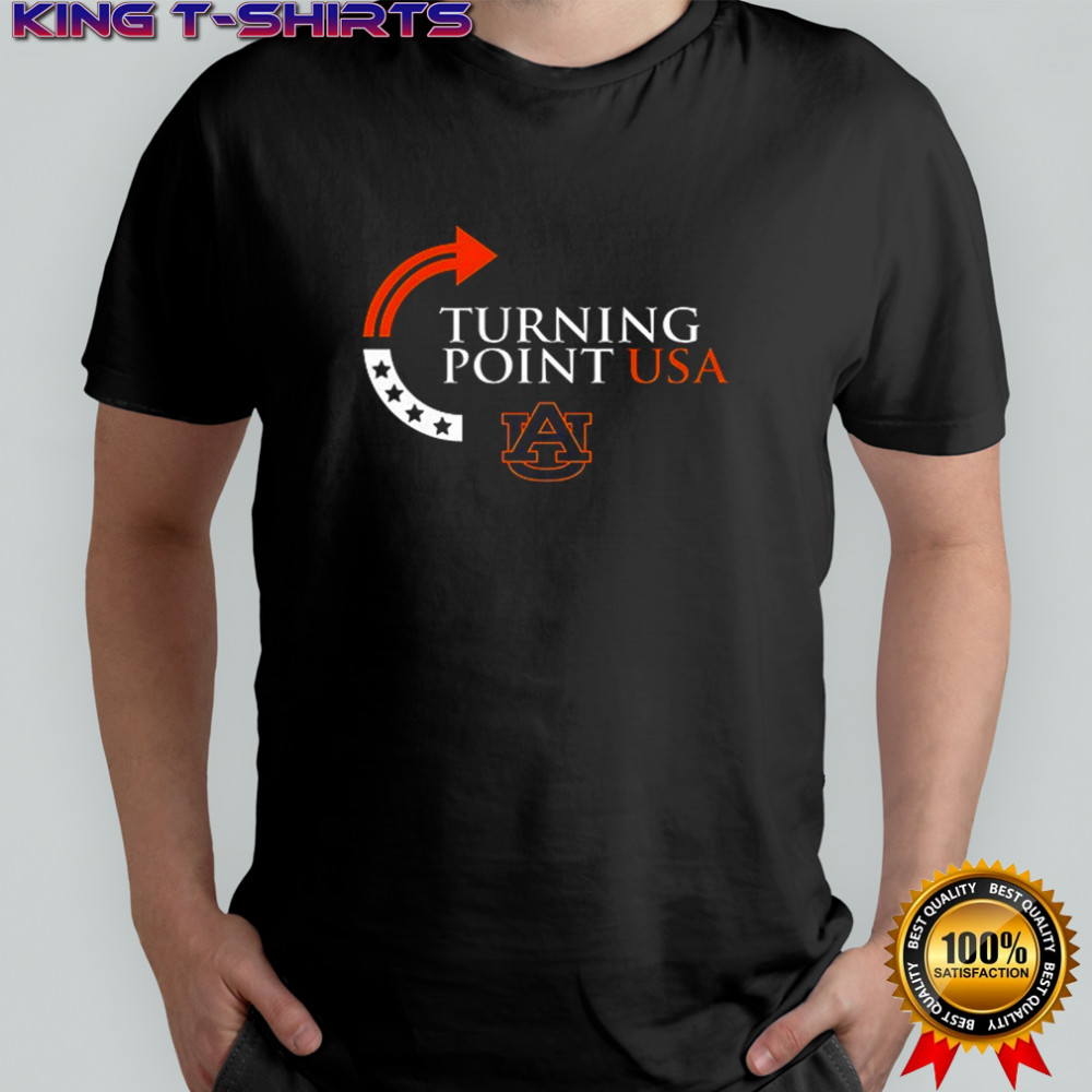 Auburn Tigers x Charlie Kirk turning point USA logo shirt