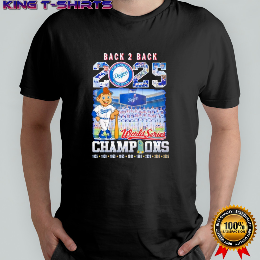 Back to Back 2025 World Series Champions Dodgers T-Shirt