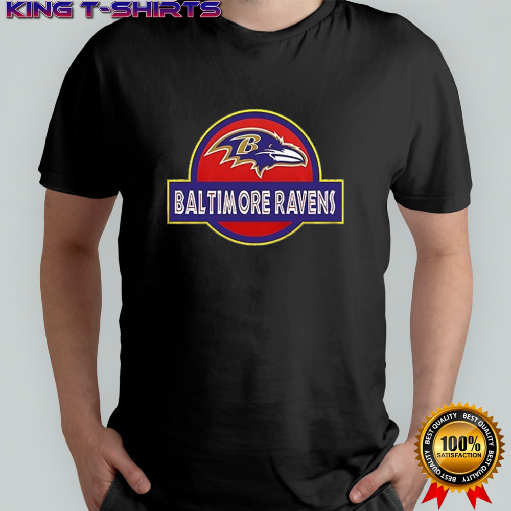 Baltimore Ravens x Jurassic Park life finds a way shirt