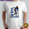 Barry Sanders Blue Detroit Lions football caricature retired player shirt