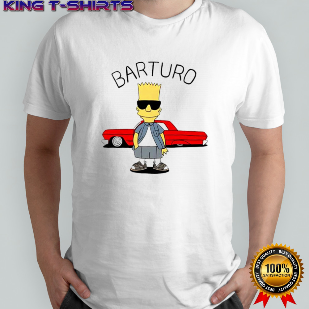Barturo Bart Simpson red car shirt