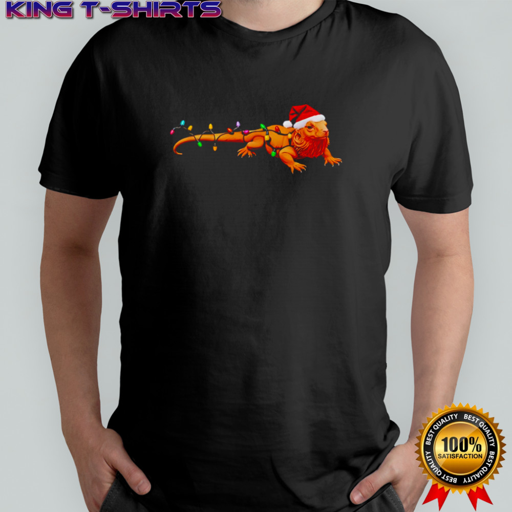 Best Bearded Dragon Christmas Lights Holiday Pet Xmas shirt