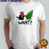 Black Cat Gift Pushing Christmas Tree Over Cat What shirt