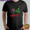 Black Cat What 67 Christmas tree shirt