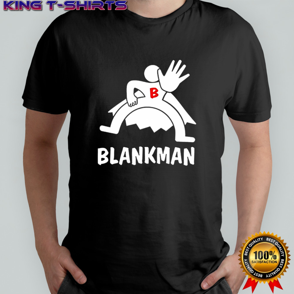 Blankman Superhero logo shirt