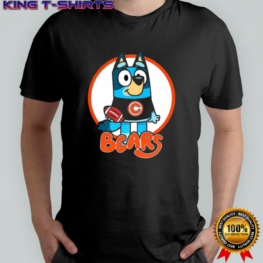 Bluey Chicago Bear football cartoon shirt